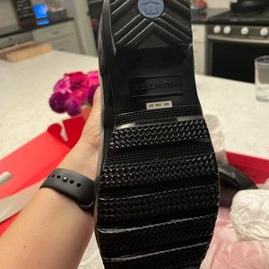 Never worn Tall Hunter Black Gloss Boots